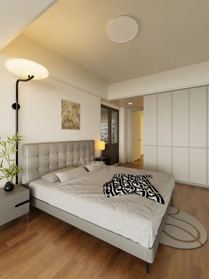 Waffle Genuine Leather Bed Furniture Retro Bed The Middle Ancient Times Wabi Sabi Wind Bed King Size Bed Pull up Bed Modern Light Luxury Bed