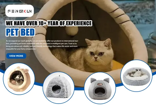 Pet Product Thick Foam Pet Bed for Cat Indoor Nap Time